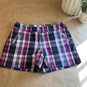 Anne Klein Plaid Shorts Size 6